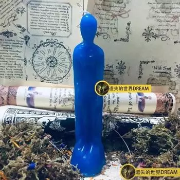 1 шт. Черная свеча ритуальная женская мужская фигурка человеческая свеча соевый воск парафиновый воск худу свечи для заклинаний и алтарей