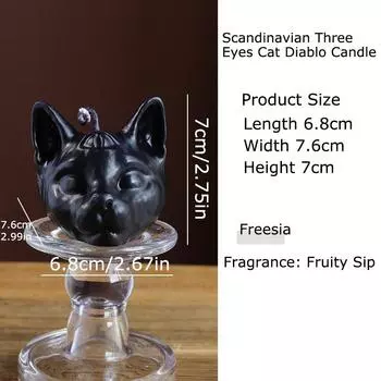 1 шт. Черная свеча с ароматом черепа, Декоративная свеча, Готическая свеча ужасов, Ароматическая свеча, Макабрический скелет, Восковая тарталетка