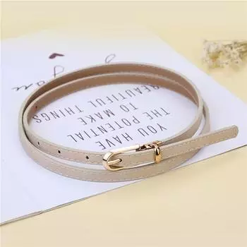 1 шт., черные, белые, серые, женские ремни, тонкий, узкий пояс, пряжка, регулируемый ремень, летнее платье, джинсы, ремень из искусственной кожи серый