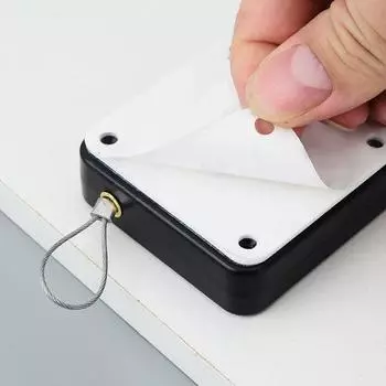 1 шт. Черный автоматический датчик дверного доводчика без перфорации, устройство автоматического отключения, телескопическое раздвижное дверное устройство без перфорации