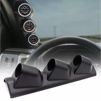 1 шт. Черный автомобильный держатель для датчика с тремя отверстиями, универсальный держатель для датчика на переднюю стойку 52 мм, только для автомобилей с левым рулем