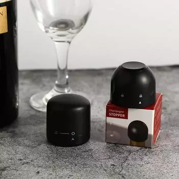 1 шт. Черный Бытовая кухня Герметизация бутылок красного вина Пробки Мини Консервация Спин Герметизация Винный Шампанского Пробки Крышка