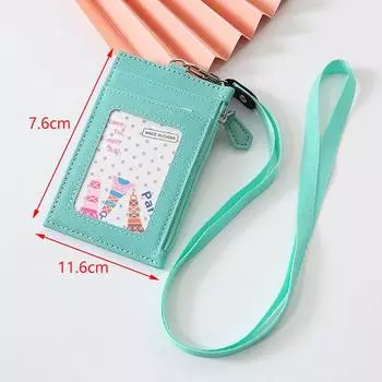 1 шт. черный деловой кошелек для кредитных карт, удостоверений личности, мешочек для женщин и мужчин, монета, карта чёрный