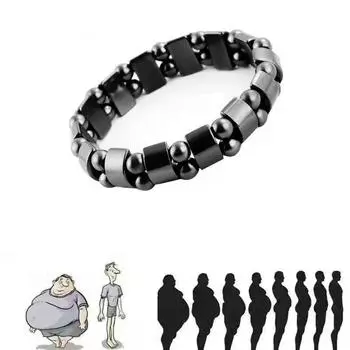 1 шт., черный двухслойный браслет из бисера, очаровательный браслет для мужчин и женщин, модные эластичные регулируемые браслеты для йоги, ювелирные изделия, подарки, аксессуары чёрный