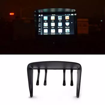 1 шт. черный козырек от солнца для GPS-навигатора 7 дюймов автомобильный GPS профессиональный козырек от солнца антибликовый козырек для GPS-экрана капюшон чёрный