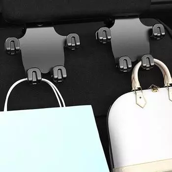 1 шт. черный крючок для подголовника автомобильного сиденья вешалка для хранения органайзер универсальный для сумочки кошелька пальто подходит универсальный автомобильный держатель