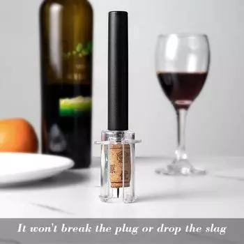 1 шт. Черный кухонный инструмент для открывания бутылок с воздухом под давлением, набор цилиндров, упаковка, ручная игла, открывалка для бутылок с воздухом под давлением