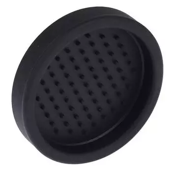 1 шт. черный силиконовый круглый коврик для кофе, диаметр эспрессо, без трамбовки кофе