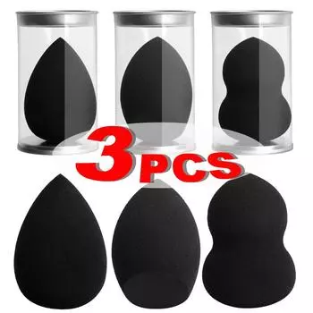 1 шт. Черный спонж для макияжа Beauty Egg Face Foundation Powder Cream Sponges Cosmetic Puff Powder Puff Makeup Beauty Tools