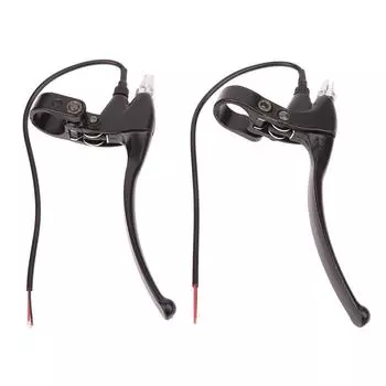 1 шт. черный утолщенный алюминиевый сплав E-Bike тормозной кривошип скутера тормозной рычаг электрический велосипед руль велосипедные детали ремонт тормоза Left