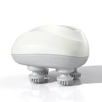 1 шт. Четырехголовочный массажер, Ручной инструмент для царапания, Регулируемые скорости для головы, рук, бедер и спины, Массаж поясничного отдела позвоночника