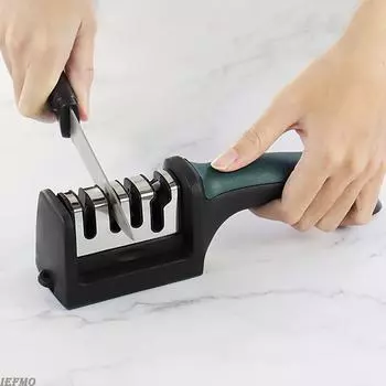 1 шт. Четырехступенчатый точильный камень из вольфрамовой стали, бытовой кухонный нож, точильный стержень из нержавеющей стали, многофункциональная заточка As picture