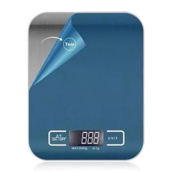 1 шт., цифровые весы с ЖК-дисплеем из нержавеющей стали для выпечки мяса, весовая единица грамм 1 г-10 кг, противоотпечатковые весы, кухонные инструменты