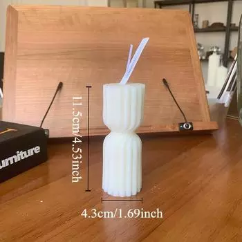1 шт. цилиндрическая свеча в скандинавском стиле бездымная свеча для свадьбы, вечеринки, украшения дня рождения, украшения дома в скандинавском стиле, спальни