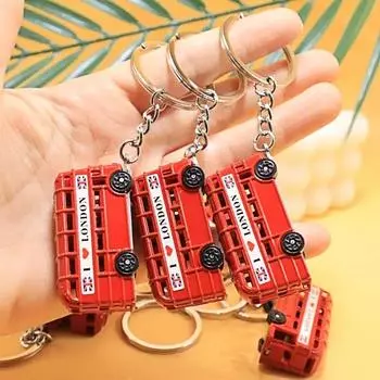 1 шт. цинковый сплав Лондонский сувенир автобус почтовый ящик телефонная будка прекрасный брелок для ключей в виде багги Великобритания дорожный сувенир маленькие подарки красный много стилей