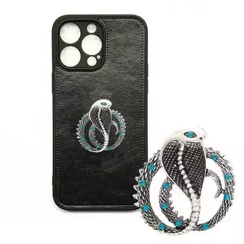 1 шт., цинковый сплав, зеленый воротник, значки со стразами, подарок, нагрудный значок для вечеринки, роскошная брошь в виде змеи, ювелирные аксессуары, винтаж, унисекс