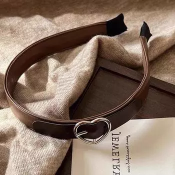 1 шт. Цвета осени! Кофейного цвета пряжка ремня, повязка на голову в форме сердца, новая женская повязка на голову, повязка на голову Майяр