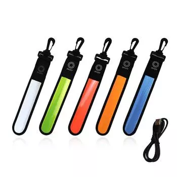 1 шт., цветная светящаяся палка, рюкзак, подвеска, туманная ночь, спорт на открытом воздухе, езда, бег, школьники, школьные сумки, светодиодная светоотражающая лента оранжевый