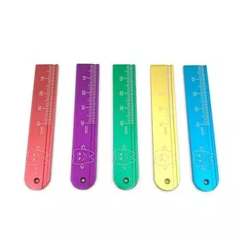 1 шт. цветные алюминиевые стоматологические эндолинейки, измерительная шкала, эндодонтические линейки для пальцев, стоматологические инструменты, материалы Type A-Red
