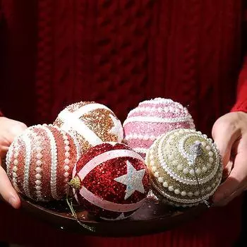 1 шт. цветные шарики украшения рождественские блестящие шарики рождественская елка подвеска для вечеринки подвесные шары год Навидад подарок