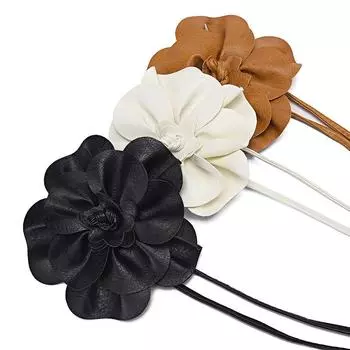 1 шт. Цветочная атмосфера поясная веревка в стиле бохо модный кожаный шнурок на юбке украшение