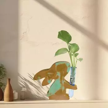 1 шт., цветочная композиция, центральный элемент, силиконовая форма, сделай сам, пасхальный кролик, 3D, литье из смолы, гидропонная ваза, домашний декор