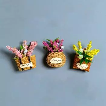 1 шт. Цветочная наклейка на холодильник Магнитная наклейка Вечная Цветочная наклейка на холодильник Подарок