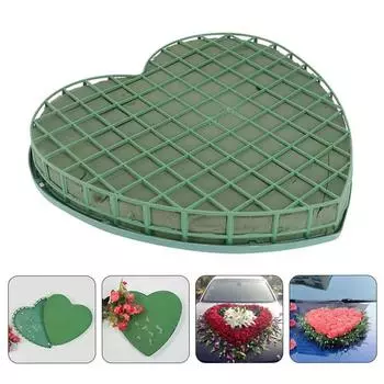 1 шт. цветочные пенопласты DIY свадебные держатели цветов в форме сердца свадебные автомобильные присоски цветочные пенопластовые блоки 20x20cm