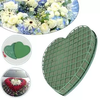 1 шт. цветочные пенопласты DIY свадебные держатели цветов в форме сердца свадебные автомобильные присоски цветочные пенопластовые блоки 20x20cm