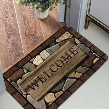 1 шт. цветочный и буквенный графический коврик для двери коврик для двери ковры ковер для ванной кухни сада противоскользящие коврики для маленькой домашней кухни 30x50cm