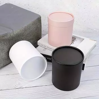 1 шт. Цветочный магазин, принадлежности, маленькое круглое картонное ведро для объятий, подарочные коробки, цветочная коробка чёрный