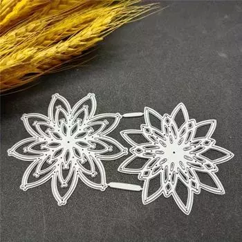 1 шт. Цветочный металлический штамп для резки для скрапбукинга и изготовления открыток своими руками - идеально подходит для Дня отца, Дня матери, выпускных, дней рождения учителей 1pc