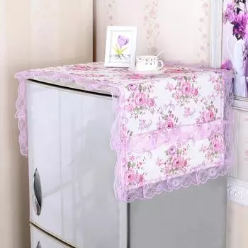 1 шт. Цветочный печатный чехол для рабочего стола, чехол для холодильника, чехол для микроволновой печи, чехол для стиральной машины