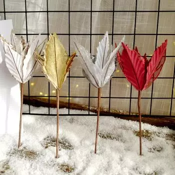 1 шт. Цветок 26*24 см Красивая ткань + Пластик Милый золотой