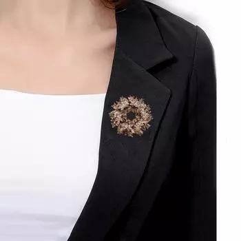 1 шт. цветок подарок женщины мини стразы дамская брошь мода баухиния повседневная булавка больше цветов белый