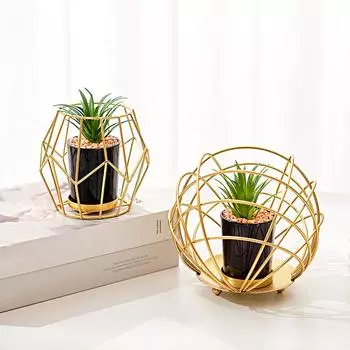 1 шт. цветы и растения, выдолбленные железные горшки, круглые горшки, искусственные растения, предметы интерьера, украшения