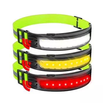 1 шт. датчик движения налобный фонарь USB перезаряжаемый уличный водонепроницаемый налобный фонарь мощный светодиодный рабочий свет для походов кемпинга рыбалки аварийное освещение COB