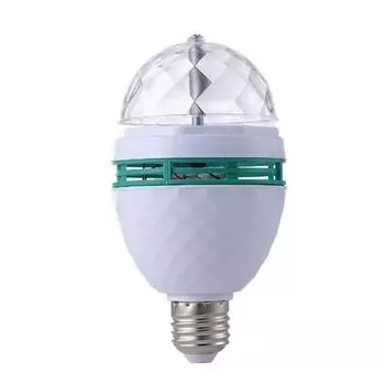 1 шт., декоративная лампа для вечеринки, для домашнего освещения, светодиодная цветная автоматическая вращающаяся сценическая диско-лампочка E27 RGB