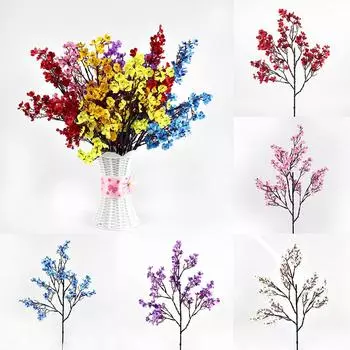 1 шт. Декоративные искусственные цветы для дома Гипсофила DIY Поддельные цветы для свадебной вечеринки розовый