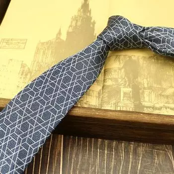 1 шт., деловой, универсальный, мужской, модный, свадебный, ретро-стиль, официальная одежда, досуг, занятие, классический галстук синий