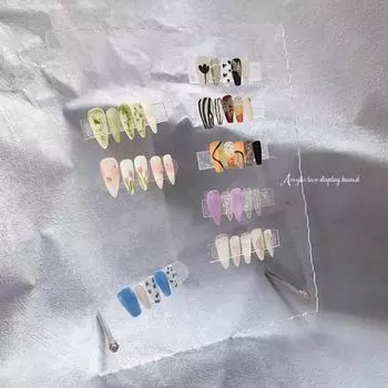 1 шт. демонстрационная доска для дизайна ногтей кружевной формы нерегулярные акриловые стеллажи для маникюра размер S/L реквизит для фотосъемки ногтей маникюрный инструмент L