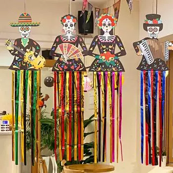 1 шт. День мертвых крыльцо знак Keleton Хэллоуин двор украшение Хэллоуин украшения