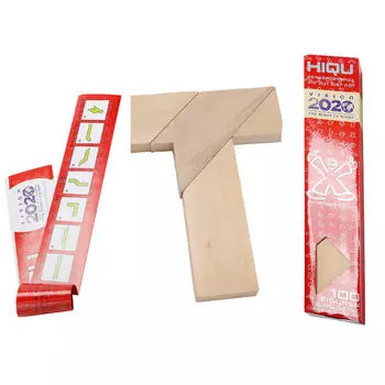 1 шт., деревянная головоломка в виде буквы Т, танграм, деревянная головоломка, интеллектуальные детские игрушки