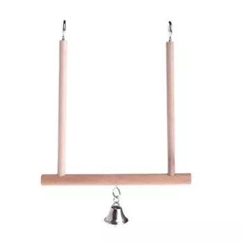 1 шт. деревянная клетка для птиц, насест, подвесная клетка, деревянная клетка для птиц, насест, игрушки для попугаев, подставка, держатель, качели из натурального дерева, товары для животных