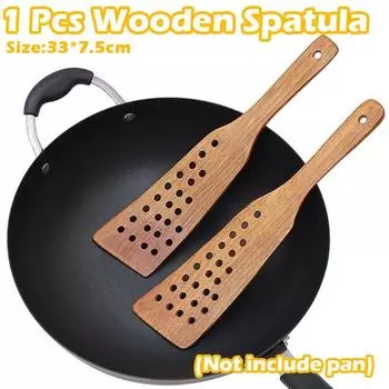 1 шт. деревянная лопатка деревянная лопатка для антипригарной сковороды, рисовой ложки, кухонный инструмент для приготовления пищи(Не включать других)