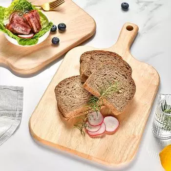 1 шт. деревянная разделочная доска с ручкой кухонная бытовая сервировочная доска деревянная сырная доска разделочная доска для хлебных тарелок