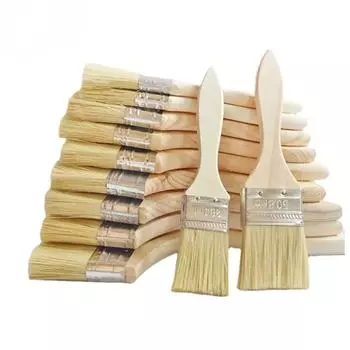 1 шт. Деревянная ручка для барбекю, кисть для масла, кисть для рисования 1/2/3/4 дюйма, мягкие кисти для рисования волос, кухонный инструмент, аксессуары для барбекю