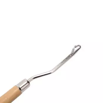 1 шт. Деревянная ручка для вязания крючком иглы защелка крючок съемник инструмент для изготовления ковриков из холста