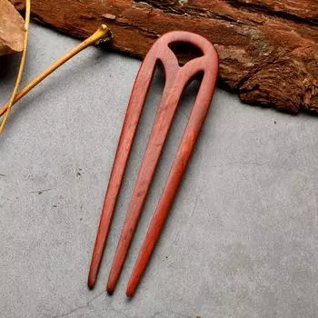 1 шт. деревянная вилка для волос, модная заколка для волос с тремя вилками, французская ручная резьба, простота отправки палочек для еды, деревянные зажимы, заколка для волос в форме когтя