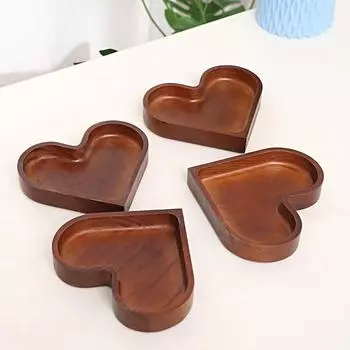 1 шт. Деревянные поддоны DIY контейнер для свечей конфетницы сервировочный поднос для суши украшение стола подносы для десертов домашний декор 17*15*3cm